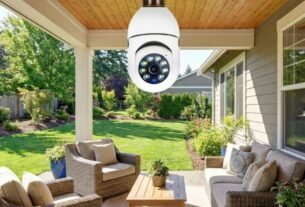 Câmera Lampada De segurança na varanda